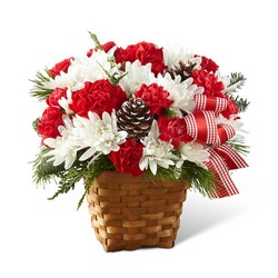 The Holiday Happiness Basket from Visser's Florist and Greenhouses in Anaheim, CA